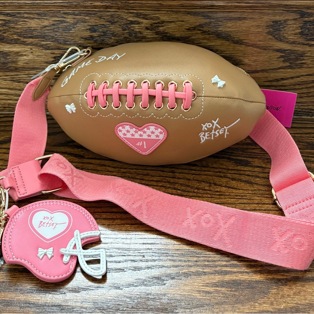 Betsey Johnson Football Crossbody Purse ~ Viral ~ BNWT